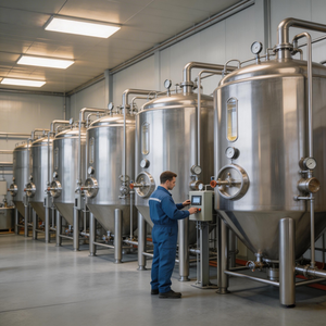 Fermenteur compact en acier inoxydable <span class=keywords><strong>de</strong></span> qualité alimentaire pour la fabrication <span class=keywords><strong>de</strong></span> bière et <span class=keywords><strong>de</strong></span> vin à domicile - Product Image 2