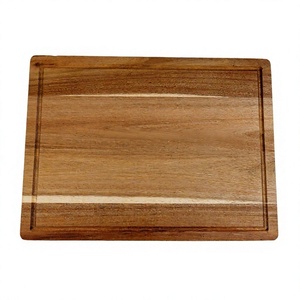 Wood Rectangle Chopping <b>Board</b> Anti-Slip Cutting Block Kitchen <b>Tool</b> Non-Toxic Dishwasher Safe 1.5cm Thick Made in Vietnam - Product Image 1