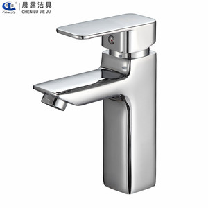 Grifo de Lavabo Chenlu de un Solo Orificio, Válvula de Cerámica de Cobre, Montado en el Encimera, Mezclador de Agua Fría y Caliente - Product Image 4