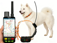 Traceur GPS pour chien de chasse VHF 15KM avec suivi en temps réel, localisateur d'animaux pour conditions extrêmes avec colonnes de choc remplaçables