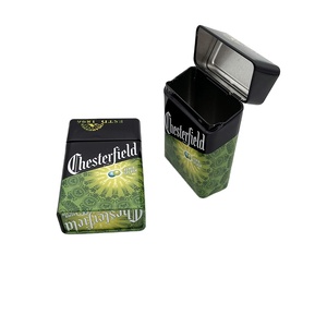 Hộp thuốc lá thiếc hình chữ nhật có bản lề, in ấn tùy chỉnh với màu sắc và logo riêng - Product Image 4