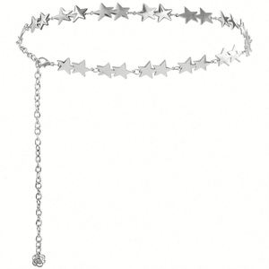 Chaînes de corps et ceintures de taille pour femmes, de luxe, de haute qualité, décontractées, tendance, sexy, plaquées argent et or, incrustées de strass scintillants - Product Image 5