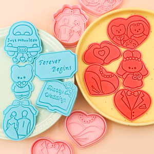 Ins mariage série plastique 3D dessin animé mariée et le marié cadre <span class=keywords><strong>photo</strong></span> imprimé Biscuit moule écologique <span class=keywords><strong>emporte</strong></span>-pièces - Product Image 1