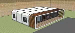 Voros Maisonnette Modulaire Préfabriquée Apple Cabin Homestay 40 pieds, Mobile, Étanche, Facile à Installer, Luxe, En Vente - Meilleures Ventes - Product Image 6