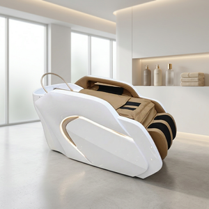 Sillón Eléctrico Moderno para SPA, para Salón de Belleza o Taller, Mueble Metálico para Lavado de Cabeza, Cama de Champú para <span class=keywords><strong>Barber</strong></span>ía, Masaje - Product Image 1