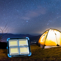 50W 100W 200W crochet de lumière portable solaire Portable multifonctionnel Usb projet d'éclairage de secours lumière solaire