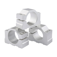 Support de fixation pour moteur de broche de machine à graver Hongyang en alliage d'aluminium 48/52 mm