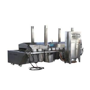 Tự động liên tục chiên cá tôm chiên Máy làm dòng cho cá da đậu phụ thịt bóng pho mát bóng CE chứng nhận 550L - Product Image 4