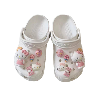 ขายส่งร้อนแรง ตัวตกแต่งรองเท้ารูปการ์ตูนแมว KT แบบ 3 มิติ ทำจากยาง สำหรับผู้หญิง รับสั่งทำ - Product Image 1