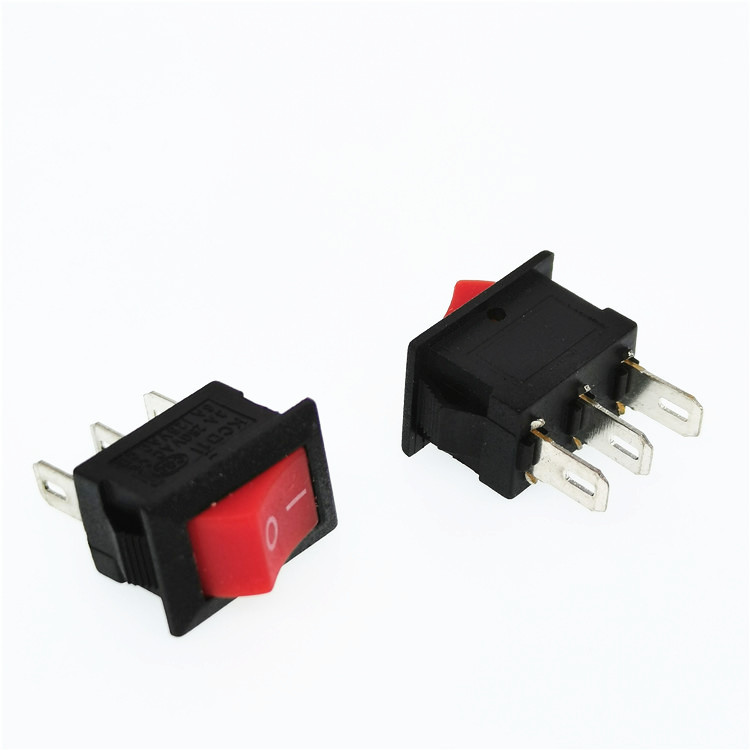 RK1-11 Lot De 5 Interrupteurs à Sertir 16A 125/250V AC - Deux Positions, Voyant Rouge - Longueur Câble 0,9 M - Pour Applications Électriques Diverses