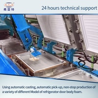 Ligne de production de polyuréthane complète pour portes de congélateurs, multi-spécifications, grande échelle, avec machine à mousse PU et contrôle PLC + écran tactile