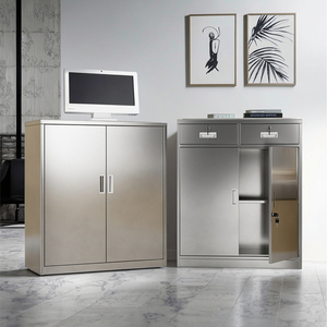 خزانة تخزين معدنية مخصصة من الفولاذ المقاوم للصدأ مع قفل للاستخدام المنزلي بجانب السرير - Product Image 4