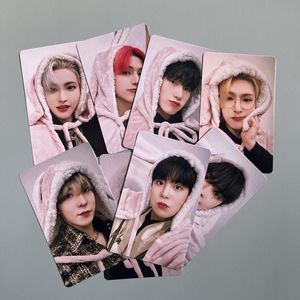 Fournisseur kpop Cartes postales à slogan couleur double face personnalisées <span class=keywords><strong>Carte</strong></span> <span class=keywords><strong>photo</strong></span> en papier <span class=keywords><strong>avec</strong></span> Idol collectKpop photocards - Product Image 2