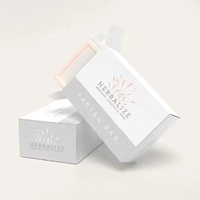 Boîtes à savon en papier personnalisées écologiques, gaufrage, matériaux recyclés, style élégant pour l'emballage de savon liquide et en barre, logo en feuille d'aluminium fait main