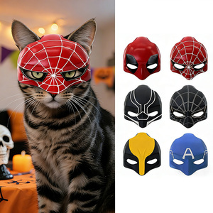 <span class=keywords><strong>Masque</strong></span> en plastique pour chat Halloween COSPLA Bat Clown Avanger pour fête costumée, fournitures pour animaux de compagnie - Product Image 1