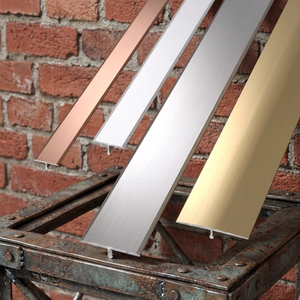 Profilé de transition de sol en aluminium flexible, finition polie, résistant à l'humidité, plinthe minimaliste, accessoires de revêtement de sol 1 - Product Image 6