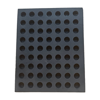 Insert en mousse EVA noire pour billes d'acier, découpé au laser CNC, doublure en mousse personnalisée sur mesure
