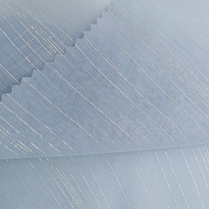 Tissu en mousseline de soie scintillante, tissu en mousseline de soie japonaise scintillante, par mètre, blanc, robe de mariée, tissu en mousseline de soie scintillante - Product Image 3