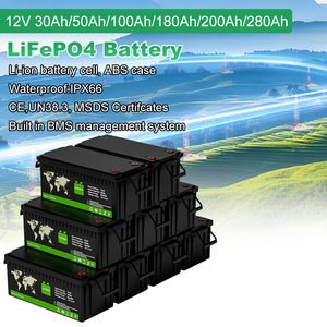 Baterías LiFePo4 de 12V 100AH <span class=keywords><strong>200AH</strong></span> 280AH 300AH 24V IP66 para Volquetes, Bulldozers, Carritos de Golf, Barcos, Vehículos Recreativos, Paquete de Baterías para Almacenamiento de Energía Familiar - Product Image 2