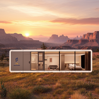 Maison Modulaire Préfabriquée de Luxe en Acier Moderne Personnalisable, Étanche, Type Conteneur, à Vendre