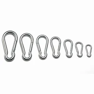 JRSGS Wholesale Aisi304 Stainless Steel Polished Snap Hook Spring Hook Hardware Connector Hammock Accessory
