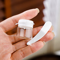 Flacon distributeur en verre antivol pour crème, fond de teint, lotion liquide, échantillon cosmétique, mini flacon vide portable de voyage