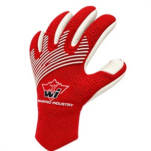 Guantes de Portero de Fútbol Profesionales Ajustables, Transpirables, Antideslizantes, Ligeros, Impermeables, Diseño de Dedos Completos, Cierre de Gancho y Bucle - Product Image 1
