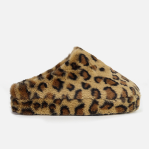 Pantofole Personalizzate alla <span class=keywords><strong>Moda</strong></span> in Memory Foam con Punta Chiusa, Morbide e Pelose, in Finta Pelliccia Rosa Leopardata per Donne - Product Image 3