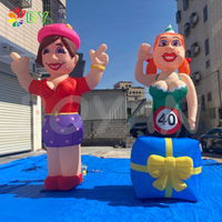 BOYAN personnalisé pays-bas hollande géant 3.5m de haut Sarah Ouwe Taar gonflable sarah homme femme modèle de dessin animé à vendre
