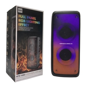 ลำโพงบลูทูธพกพา Original <span class=keywords><strong>Bts</strong></span>-1380 Bass Bt แบบคู่ ขนาด 4 นิ้ว ไร้สาย สำหรับงานปาร์ตี้กลางแจ้ง พร้อมไฟ RGB และซับวูฟเฟอร์ พร้อมไฟเอฟเฟกต์ - Product Image 6