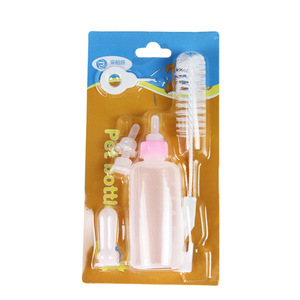 Newborn <strong>Kitten</strong> and Puppy Feeding Supplies Plastic Pet <strong>Bottle</strong> Milk and Water Cat Nipple <strong>Feeder</strong> Dog Bowls &amp; <strong>Feeders</strong>