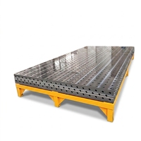 Table de soudage industrielle en acier robuste, rectangulaire, personnalisable