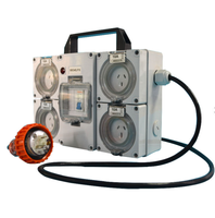 Boîtier de distribution portable australien 56SO4ELP15 pour disjoncteur AC, IP66, avec protection CB et prise commutée, avec MCB IEC