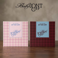 Baby DONT Cry 1er mini-album [AFTER CRY] (Version rose/rouge) Album CD officiel Kpop Corée pour tous les âges en coréen