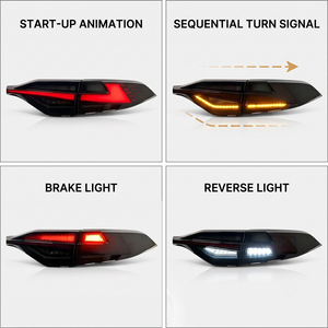 HCMOTIONZ Feux Arrière LED Toyota US Corolla Berline 2020-2026 E210 Animation Démarrage Séquentiel 3 Pièces - Product Image 3