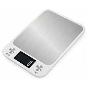 J&R Kreative Küchenausstattung 5kg 10kg 15kg Edelstahl Küchen-Lebensmittel-Koch-Backwaage Elektronische Digitale LCD-Anzeige Küchenwaage - Product Image 2