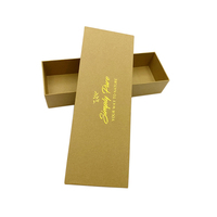 Boîtes d'emballage personnalisées élégantes en papier kraft brun naturel avec couvercle amovible, dotées d'un revêtement UV, d'un gaufrage et d'une lamination mate pour cadeaux