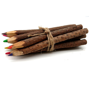 Customizable Natural Tree Wooden Branch Log Twig Colored <b>Pencils</b> with Logo for School Stationery Gift - Product Image 5