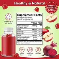Bonbons Gommeux Beauté Vitaminés Marque Privée – Complément de Vinaigre de Cidre de Pomme pour la Gestion du Poids