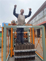 Machine a parpaing et block qt6-15, entièrement automatique, ciment creux, bloc de béton solide, prix de la machine en inde