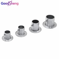 Support de tringle de penderie en acier inoxydable, système de fixation mural détachable pour tringle à vêtements, bride de connexion