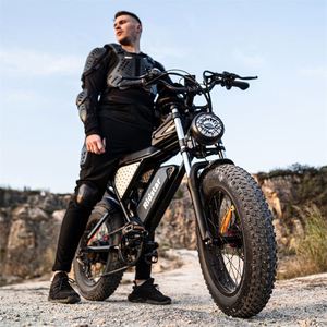 Ridstar-Bicicleta eléctrica de montaña Q20 para adultos, bicicleta eléctrica de 1000W con neumático ancho, 48V, 20Ah, 20 pulgadas - Product Image 6