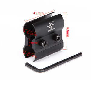 Grandi morsetti per torcia a tubo tondo in lega di alluminio di dimensioni medie piccole staffe per mirino Laser verde rosso accessori per parti di borse speciali - Product Image 2