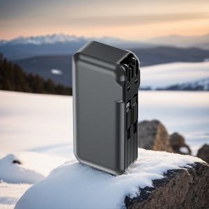 Batería Externa 2 en 1 de 10000 mAh con Enchufe Estadounidense y Cables Integrados, Cargador Portátil de Carga Rápida de 22.5 W para Teléfono Inteligente - Regalo de Viaje - Product Image 3