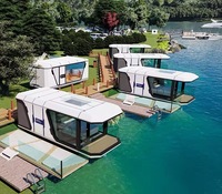 Nouvelle conception de maison préfabriquée moderne et mobile de type Apple Cabin à vendre, pod de bureau préfabriqué portable de 20 pieds ou 40 pieds, maison-conteneur extérieure