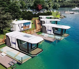 Nouvelle conception de maison préfabriquée moderne et mobile de type Apple Cabin à <span class=keywords><strong>vendre</strong></span>, pod de bureau préfabriqué portable de 20 pieds ou 40 pieds, maison-conteneur extérieure - Product Image 2