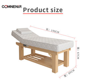 Tempat tidur pijat lipat komersial bahan Aloi aluminium, kasur pijat desain Modern untuk Hotel Salon Spa Rumah penggunaan bulu mata wajah - Product Image 5