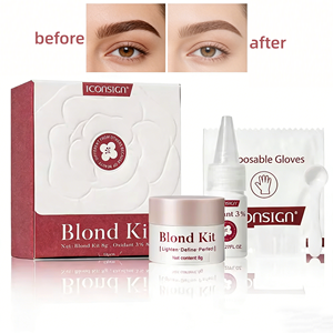 Kit professionnel de blanchiment des sourcils, kit de décoloration douce des sourcils foncés à domicile, kit de poudre de blanchiment des sourcils - Product Image 1