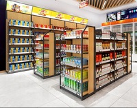 Réglable Magasin Gondole En Bois Style Supermarché Étagères