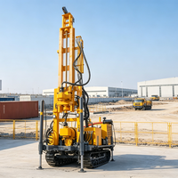 MEIZHOU LION L280 200m Foreuse de puits d'eau diesel sur chenilles, double usage eau/terre, haute performance